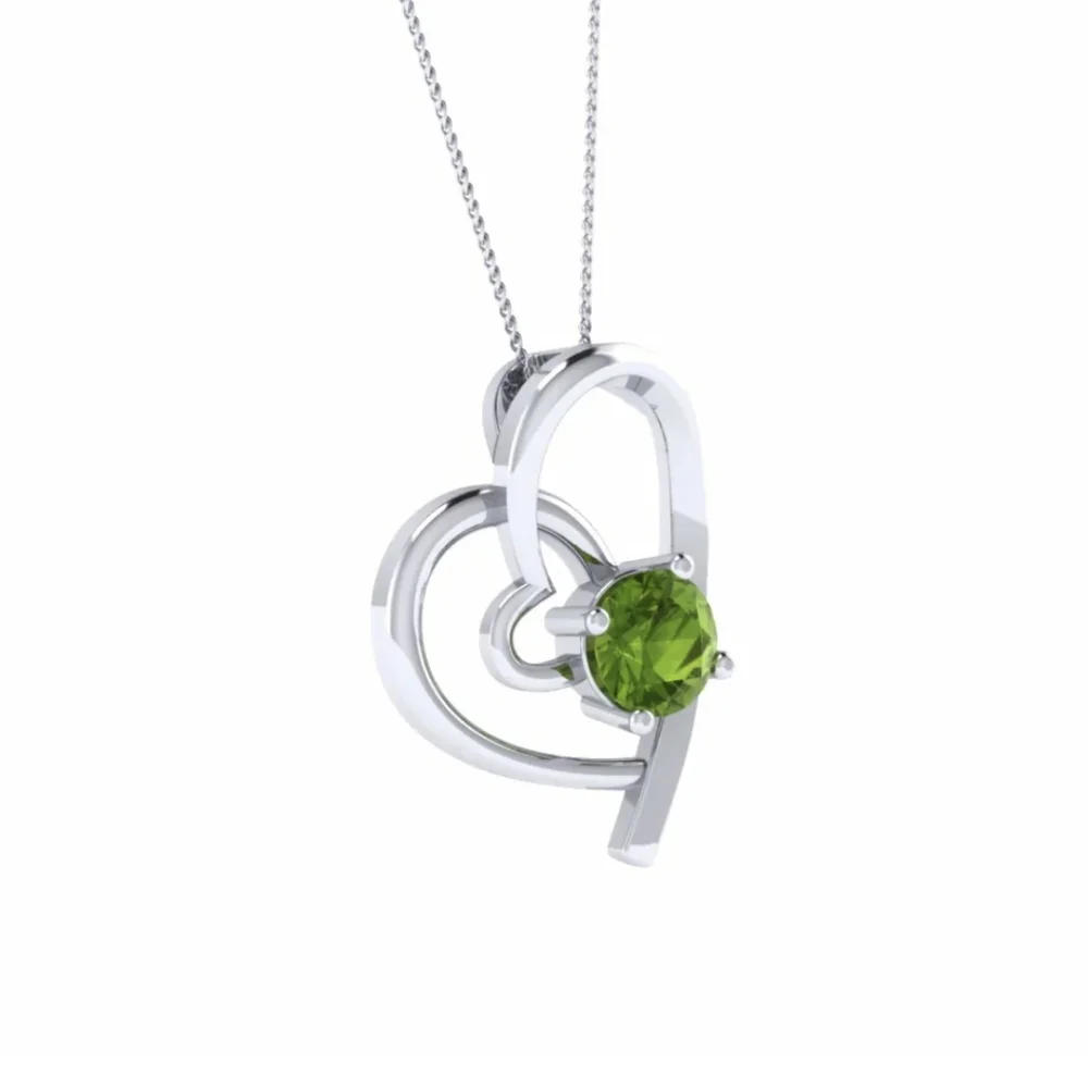 Sterling silver & peridot necklace NWT